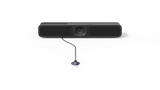 A product image of the Logitech MeetUp 2 in a BYOD setup with the Active USB cable.