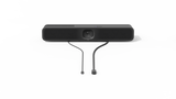 A product image of the Logitech MeetUp 2 in a BYOD setup with a HDMI cable and USB cable.