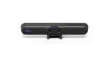 A rear-facing image of the Logitech Rally Bar Huddle