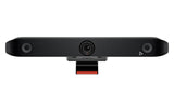 An image of the Poly Studio X52 video bar with the monitor clamp mounted underneath.