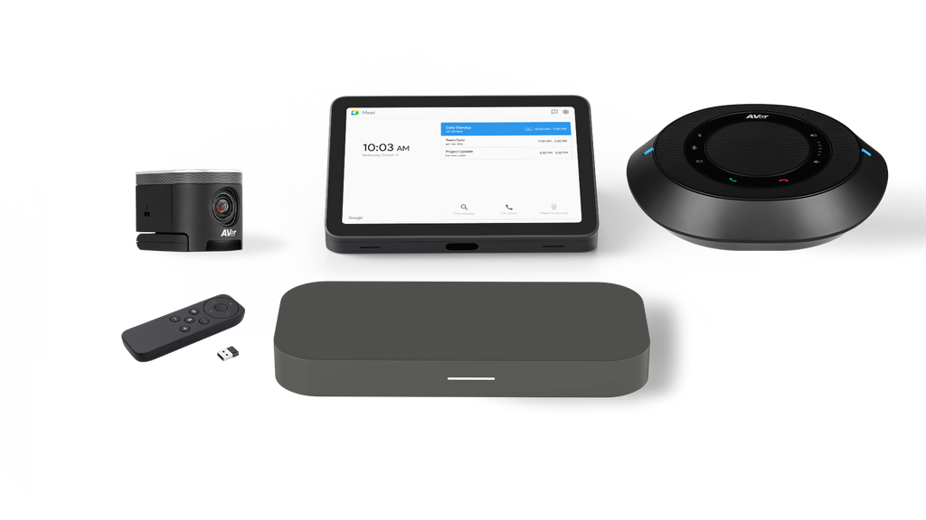 A product image of the ASUS Small Room+, showing the various components that constitute the kit.