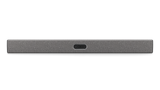 A front-facing view of the Neat Bar Pro, a video bar for video conferencing. It is dark grey in colour.