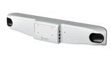 A picture of the rear of a video bar, the HP Poly Studio X72.