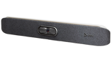 A front-facing image of the Poly Studio X30 video bar which is angled to one side.